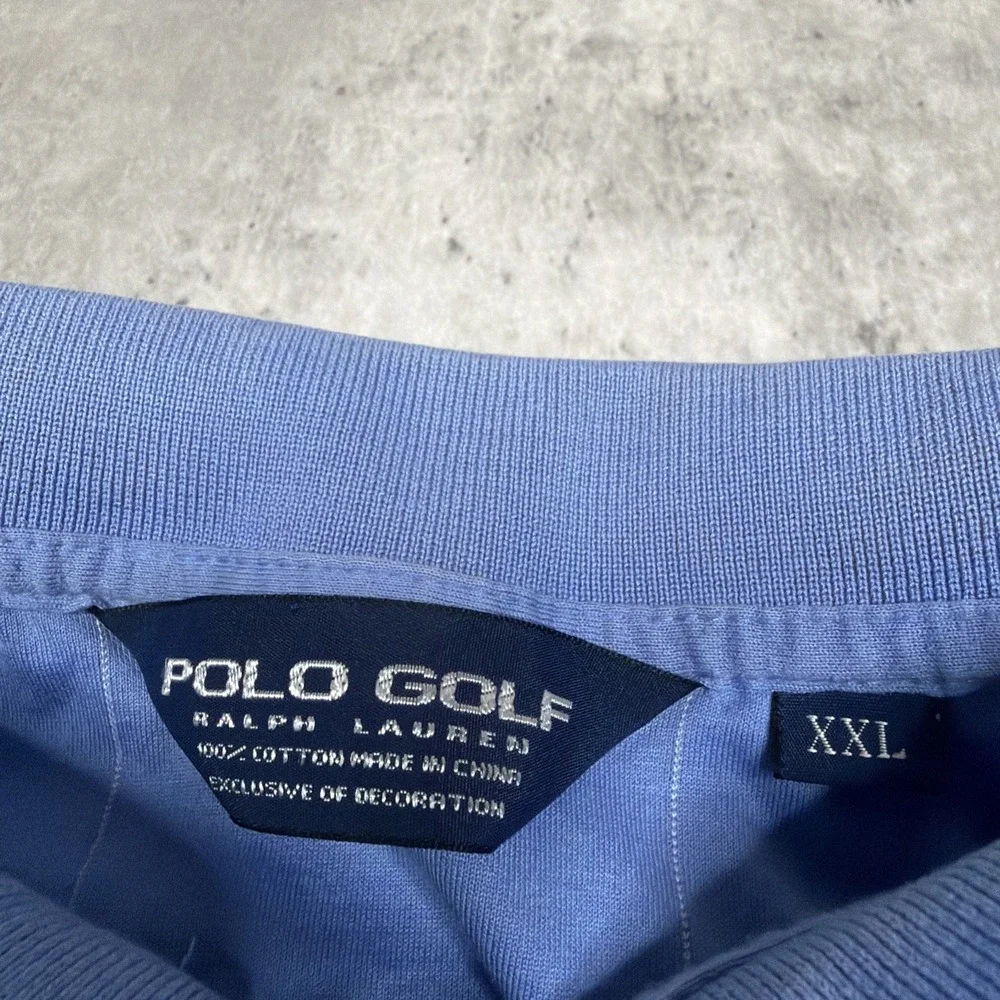 Polo Golf Ralph Lauren Polo Shirt Men's 2XL 100% Cotton Checkered Athletic